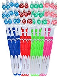 Avistar Bulk Toothbrushes Pack - 24 Individually Wrapped Toothbrushes Bulk for Travel, Hotels, AirBnB Guests, Relief Missions, and Donations - Bulk Disposable Toothbrush Pack Adults and Kids