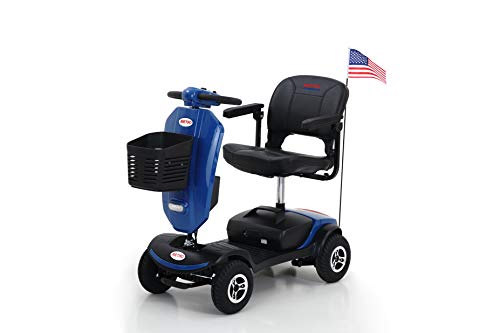Electric Mobility Scooter for Adults Wheelchair Device for Travel, Elderly (Mobility Scooter with Light & Cup Holders & USB Charging Port)