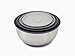 Joseph Joseph 95025 Nest 100 Prep & Store Mixing Bowl Set with Lids 4-piece Stainless Steel