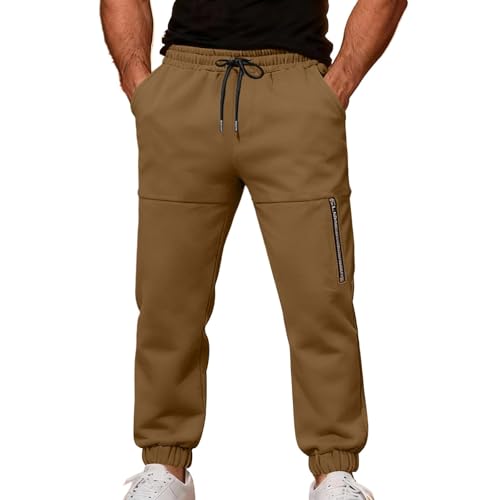 Pantalon de jogging avec ourlets zippés aux chevilles style décontracté