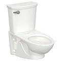 American Standard 2882107.020 Glenwall VorMax Wall-Hung Elongated Toilet with Left Hand Trip Lever, 1.28 Gpf, White