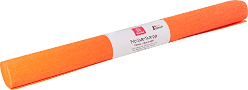 Werola Floristenkrepppapier - 50 x 250 cm, hellorange