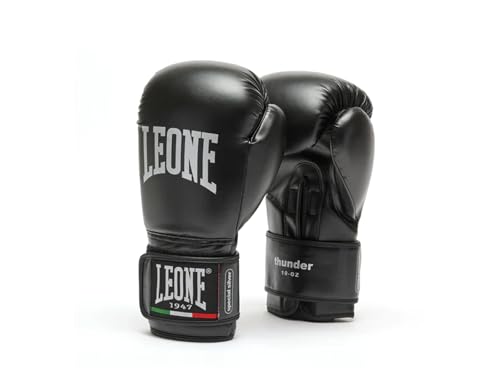 LEONE GUANTONI BOXE JUNIOR GN383J 01 THUNDER NERO (6)