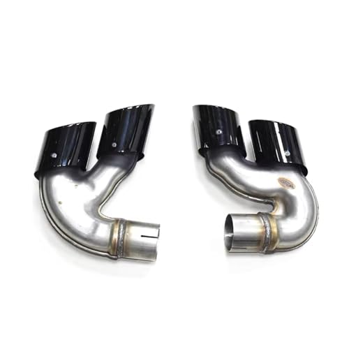 Cola de escape para coche X5M y X6 G06 con acabado negro brillante en acero 304