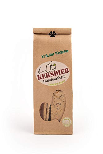 KEKSDIEB Leckerli KRÄUTER-KNÄCKEBROT 100g für Hunde