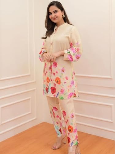 Leriya Fashion Ethnic Co Ord Set for Women | Kurta Set for Women | 2 Piece Kurta Set