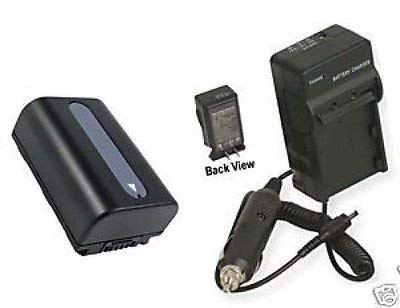 PhotoHighQuality Photo Battery + Charger, Compatible for Sony HDR-CX110, Sony HDRCX110, Sony HDR-CX110E,