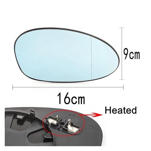 Miroir rétroviseur chauffant bleu teinté 51167157247 pour BMW E90 E82 E91 E93 E88 L+R - 2