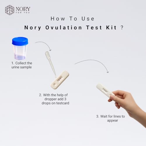 Image of Nory Ovulation Test Kit Combo of 10 Strips for Women Family Planning to get Pregnant Naturally, Early Detection for Female Fertility Baby Conceive Predictor for Home