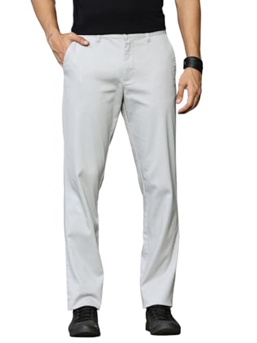 Image of Thomas Scott Men's | Solid | Light Weight | Breathable Fabric | 4 Pocket | Mid Rise | Regular Fit | Cotton Blend | Button Waist | Chino Trouser | Pants