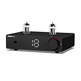 AIYIMA T20 Fully Balanced Tube Preamp for Home Audio - ECC83 Tube Design, Swappable Op-Amps & Tubes, XLR/RCA Inputs/Outputs, Pre-Amp for 2 Channel Stereo Hi-Fi Amplifier & 2.1 Theater Setup