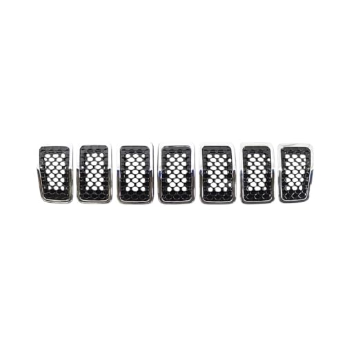 Rejillas exteriores tipo panal para Cherokee 2019 2020 2021, kit de rejilla radiador 6AZ88XS9AB
