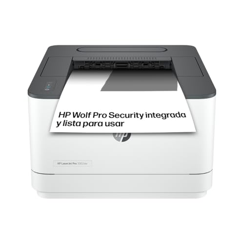 HP LaserJet Pro 3002dw 3G652F, Impresora Láser A4 Monocromo a Doble Cara automática (33ppm, Wi-Fi, Ethernet, USB 2.0, Procesador 800MHz, Memoria 256MB, Smart App) Blanca y Gris