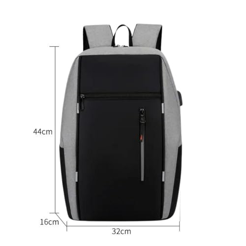 Mochila resistente a água para Escola, Faculdade, Trabalho e Viagens - Masculino/Feminino (Black)