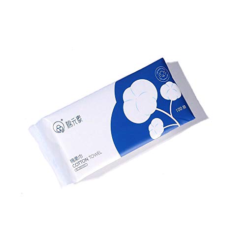 WANGPEI 1Pack Einweg-Gesichtstuch Einweg-Waschlappen aus Vliesstoff, 100 Stück Mehrzweck-Einweg-Gesichtstuch, Make-up entfernen und reinigen, dickeres Gesichtstuch aus weicher Baumwolle