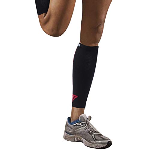 SuMade Womens Calf Compression Sleeves, Nursing Leg Support for Shin Splint Moisture Wicking Leg Compression Sleeves for Running Recovery Gift Socks for Grandmother 1 Pair (Black, L/XL)