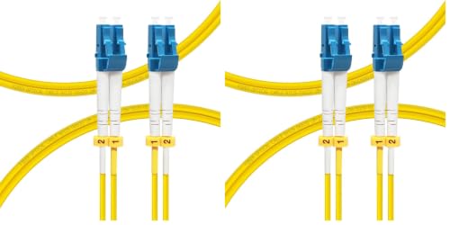 Image of FLYPROFiber- LC to LC Single Mode Fiber Patch Cable OS2 2M /7ft (Pack of 2)