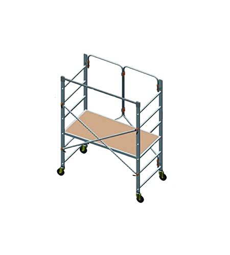 Facal Special Piego, handliches Klappgerüst fahrbar, Alu Gerüst, Fahrgerüst, Rollgerüst, Tragkraft bis max. 150 Kg