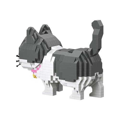 NOOLY Cute Pet Series Micro Building Block For Home And Office Decoration WKLJM-06 (Blue Cat, 673 Pcs) - Image 4