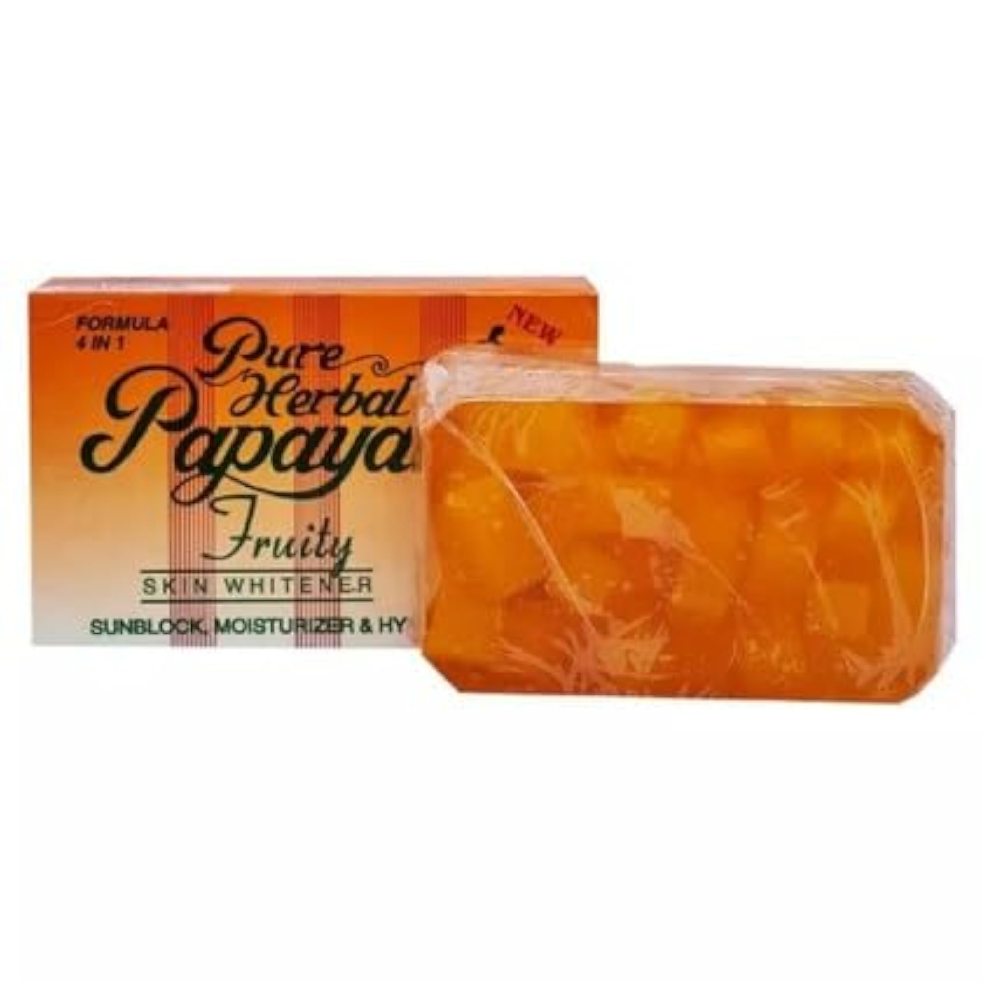 PURE HERBAL 4 IN 1 PAPAYA FRUITY SKIN WHITENER SOAP