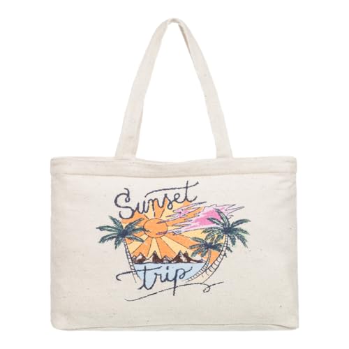Sac fourre-tout d'été Roxy à motif floral naturel grand volume léger