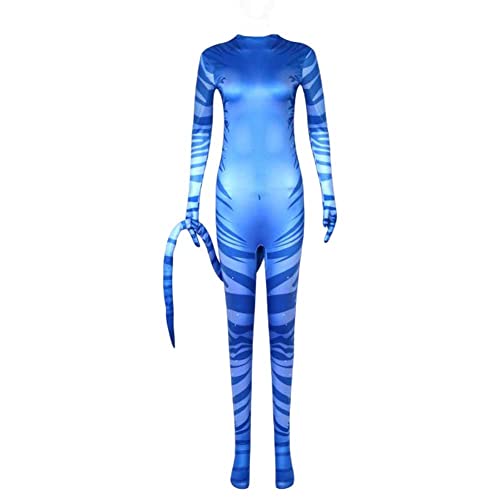 Amycute Avatar Disfraz para Hombre/Mujer Cosplay, Jumpsuit de avtar para Halloween, Carnaval,...