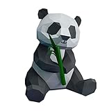 Modelo de papel 3D Panda y Bamboo, perfecto para muchas ocasiones, como festivales, fiestas, espectáculos y fotos. etc.