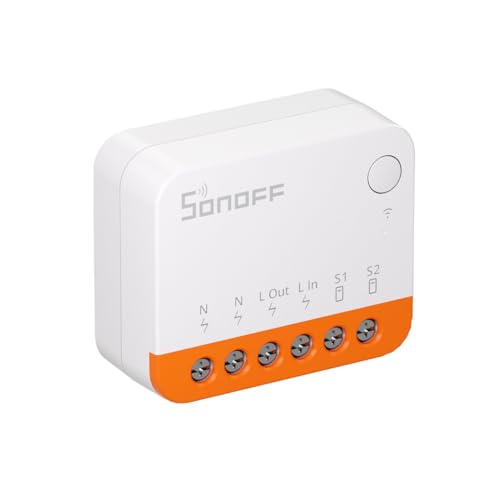 Image of Ledgebit MINIR4 Extreme Wi-Fi Smart Switch (Upgraded)- Compact Inline Module for Smart Home Automation | Works with External Switches & eWeLink App | Compatible with Sonoff Devices