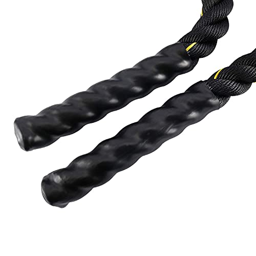 Corda de batalha de 3,8 cm de diâmetro 9 m de comprimento corda de treino de batalha pesada