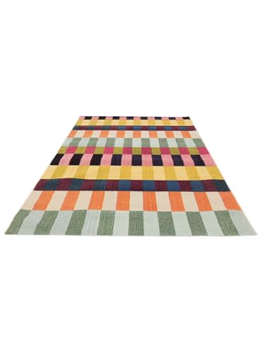 RugVista Flor, Dywan, Nowoczesne, 140 x 200 cm, Prostokąt, Wysoki, Pokój dzienny, Sypialnia, Kuchnia, Czyścić wyłącznie chemicznie, Wielobarwność