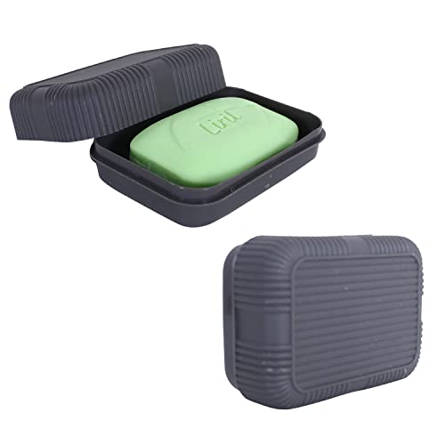 Urbane Home Saop Holder For Bathroom|Portable Plastic Self Draining Soap Holder|Leakproof Soap Box For Bathroom,Outdoor Camping,Traveling|Pack of 2 (Gray) (B0C7LDJKCC) Amazon Price History, Amazon Price Tracker