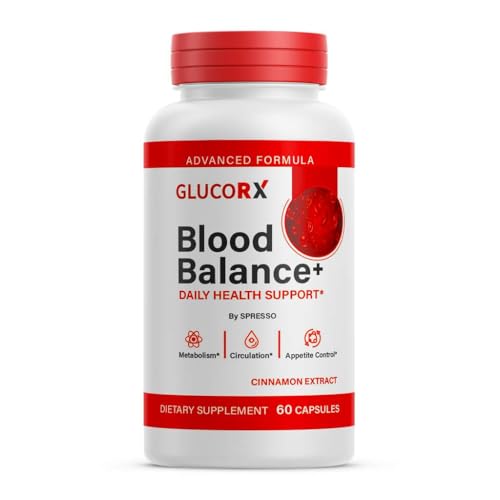 (1 Pack) GlucoRX Blood Balance Capsules Official GlucoRX Supplement Pills with Premium Ingredients Advanced Formula Support for Overall Health & Wellness Reviews (60 Capsules)