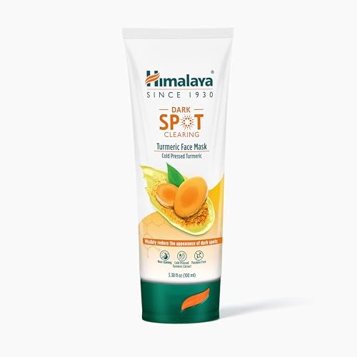 Himalaya Dark Spot Clearing Turmeric Face Mask Refreshing Face Mask to Reduce the Look of Dark Spots with Cold-Pressed Turmeric & Licorice Extract to Cleanse Away Impurities 3.38 fl oz (100 mL)