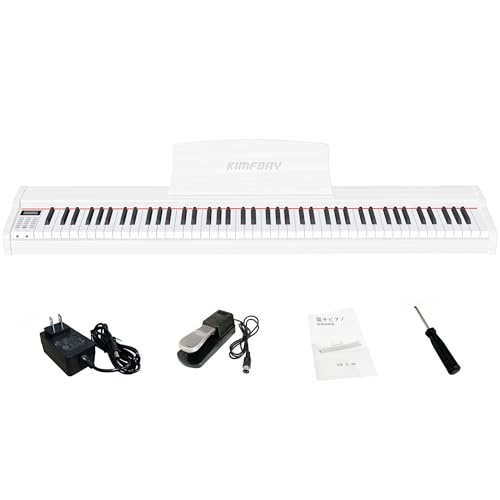 電子ピアノ kimfbay BL-580　引き取り可 Amazon | KIMFBAY 電子ピアノ 88鍵盤 木製 電子 ピアノ 88鍵