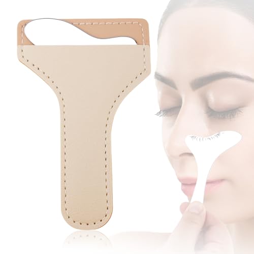 Gosknor Stainless Steel Eyeliner Stencil, Precise Reusable Eyeliner Guide Tool Multifunctional Portable Quick Eye Makeup Template for Beginners Enthusiasts Almond Eyes & Sharp Wing Eyeshadow