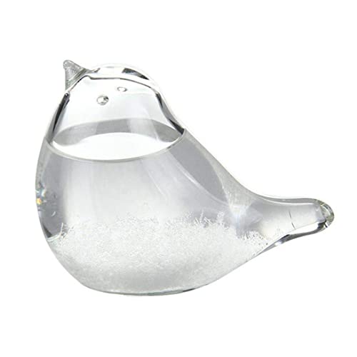 Tormenta de vidrio Meteorológica Forma de pájaros Estación de predicción de pájaro Líquidos Barómetro Decoración del hogar Regalo ..