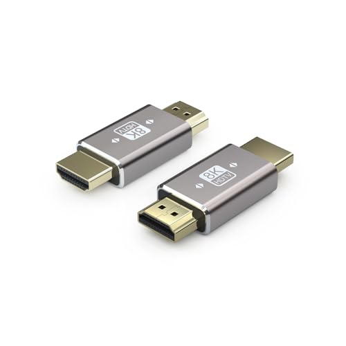 Adaptador HDMI 8K Macho a Macho Paquete x2 miniatura 1