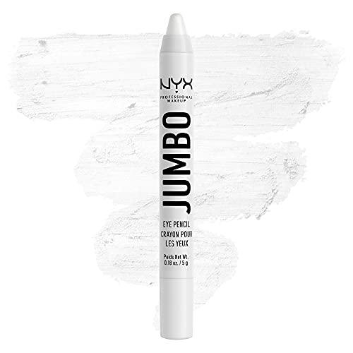 NYX PROFESSIONAL MAKEUP Jumbo Eye Pencil, Blendable Eyeshadow Stick & Eyeliner Pencil – Milk (White)