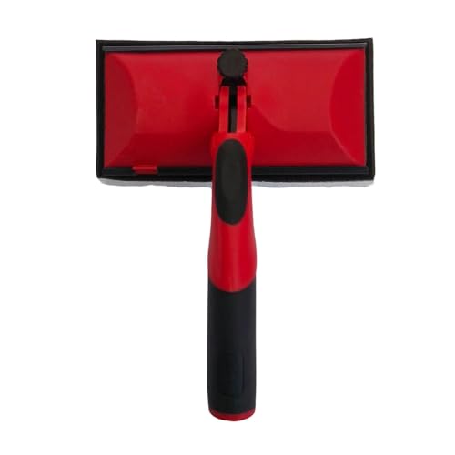 LOVIVER Cepillo de Almohadilla de Pintura para Paredes Techos Bordeador Herramienta de Recorte Mango Ajustable Y Material de Nailon Adecuado para Decoración D, 18cmx23cm