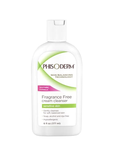 phisoderm cream cleanser - Phisoderm Fragrance Free Cream Cleanser For Sensitive Skin 6 oz (Pack of 4)