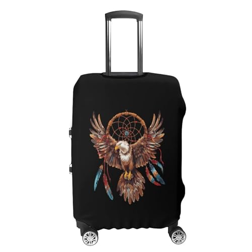 Native American Tribal Dream Catcher Eagle Luggage Cover Suitcase Cover Protector Anti-scratch Travel Suitcase Wrap for Unisex S4