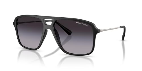 Image of Armani Exchange mens Ax4150su Universal Fit Aviator Sunglasses