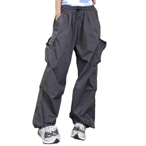 Pantalon cargo femme taille haute évitant les ceintures serrées avec zip latéral