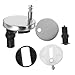 OSALADI 2pcs bolt fastener screw Toilet Lid Bolts Screws Toilet Seat Fixing Hinges Toilet Seat Replacement Screws toilet lid Toilet Seat Screws Seat cover plate round Metal toilet pp
