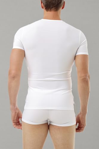 Underworks Mens Performance Microfiber Compression V-Neck T-Shirt for Slimming, Workouts and as a Base Layer3