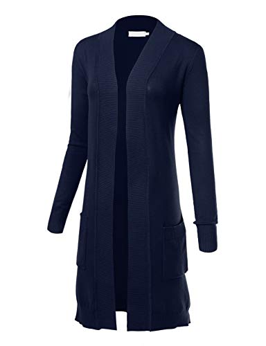 Allsense Women's Open-Front Cardigan Sweater with Pocket2