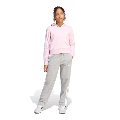 adidas Mädchen ESSENTIALS TRACKSUIT, clear pink/white, 11-12 Years