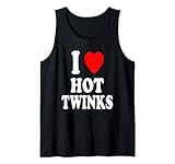 I Heart (Love) Hot Twinks Gay Attraction Homosexuel Débardeur