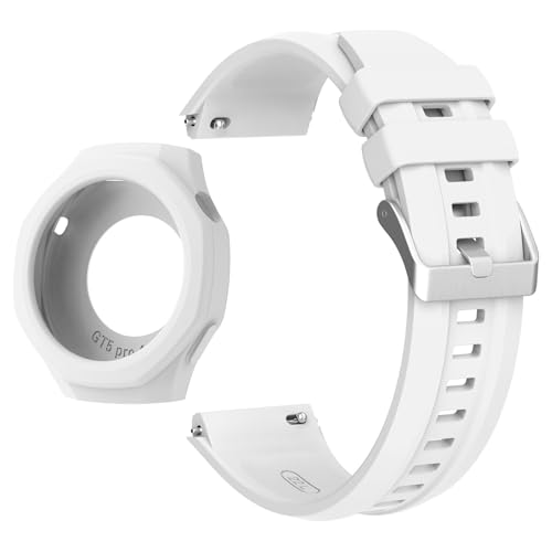 Bracelet en silicone pour Huawei Watch GT5 Pro 46mm EZZON avec coque de protection
