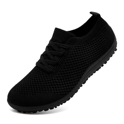 Barfußschuhe Damen Laufschuhe Turnschuhe Schuhe Sportschuhe Damen Bequeme Slip On Sneaker Fitnessschuhe Straßenlaufschuhe Leichte Atmungsaktiv Weich rutschfest Shoes Schwarz 40 EU Barfußschuhe Damen Laufschuhe Turnschuhe Schuhe Sportschuhe Damen Bequeme Slip On Sneaker Fitnessschuhe Straßenlaufschuhe Leichte Atmungsaktiv Weich rutschfest Shoes Schwarz 40 EU